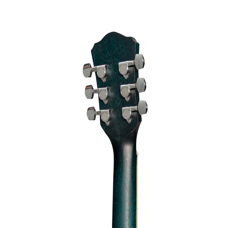 MF-41-BLU-Martinez '41 Series' Folk Size Acoustic Guitar (Blue)-Living Music