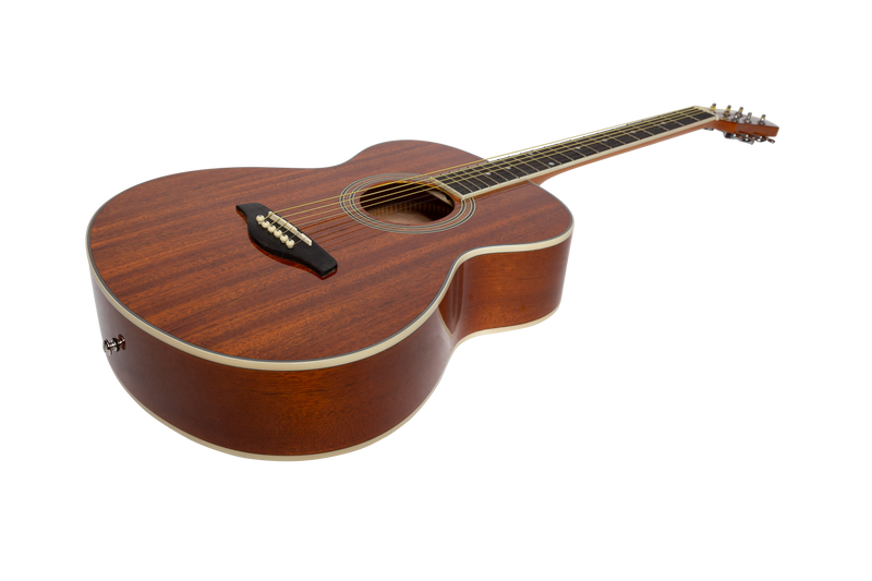 -Martinez '41 Series' Folk Size Acoustic Guitar (Gloss Mahogany)-Living Music