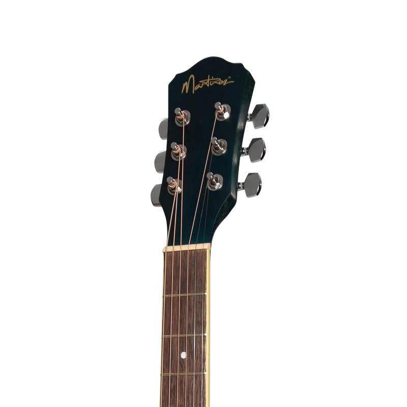 -Martinez '41 Series' Folk Size Acoustic Guitar Pack (Blue)-Living Music