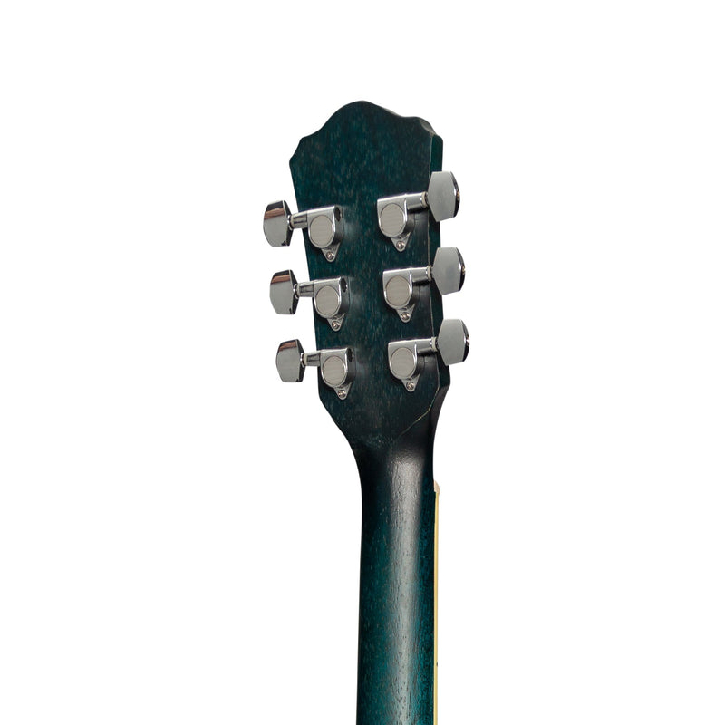 -Martinez '41 Series' Folk Size Acoustic Guitar Pack (Blue)-Living Music