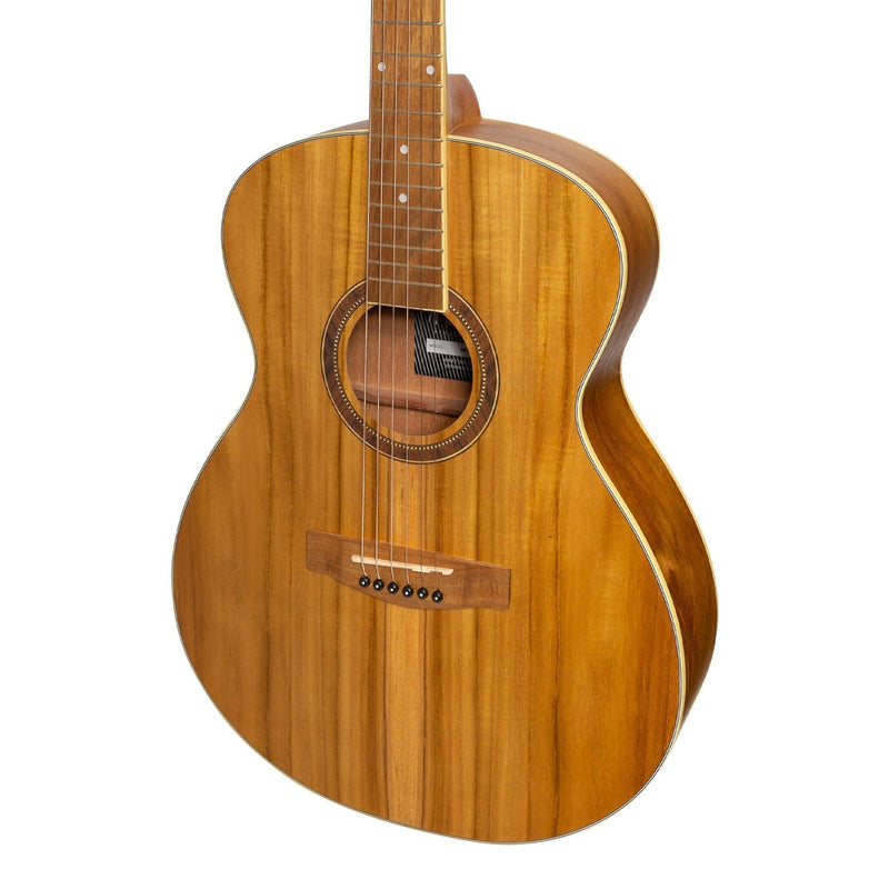 -Martinez '41 Series' Folk Size Acoustic Guitar Pack (Koa)-Living Music