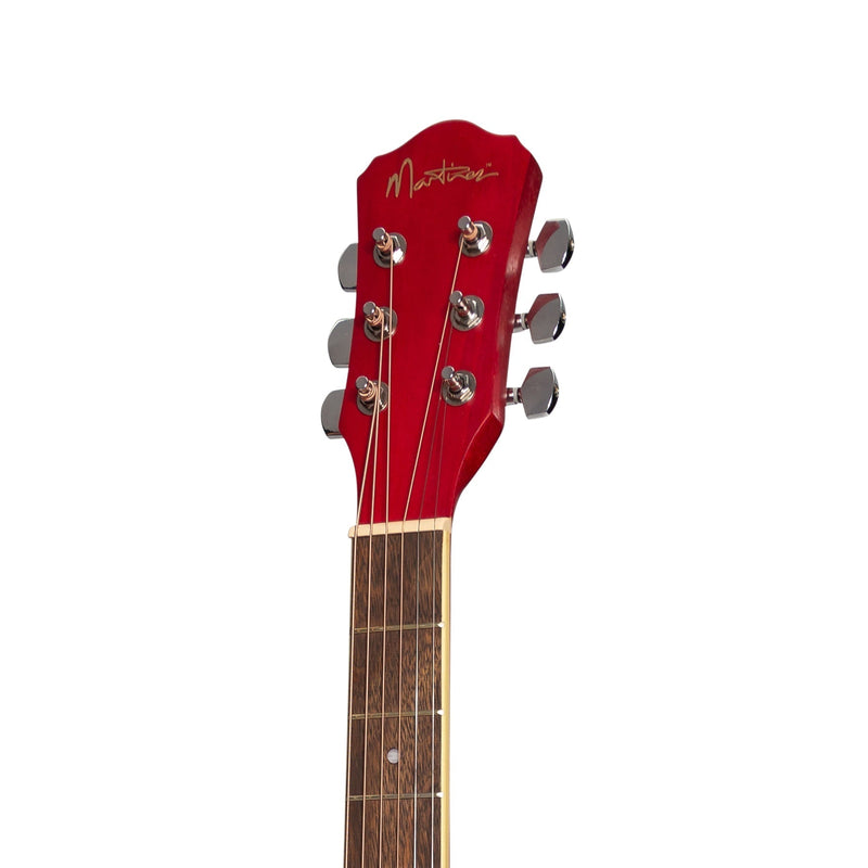 -Martinez '41 Series' Folk Size Acoustic Guitar Pack (Pink)-Living Music