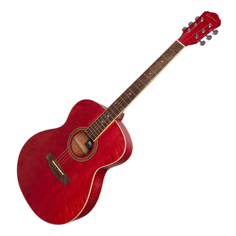 -Martinez '41 Series' Folk Size Acoustic Guitar Pack (Pink)-Living Music