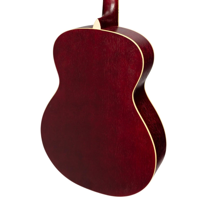-Martinez '41 Series' Folk Size Acoustic Guitar Pack (Red)-Living Music