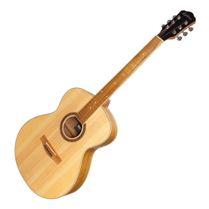 -Martinez '41 Series' Folk Size Acoustic Guitar Pack (Spruce/Jati-Teakwood)-Living Music