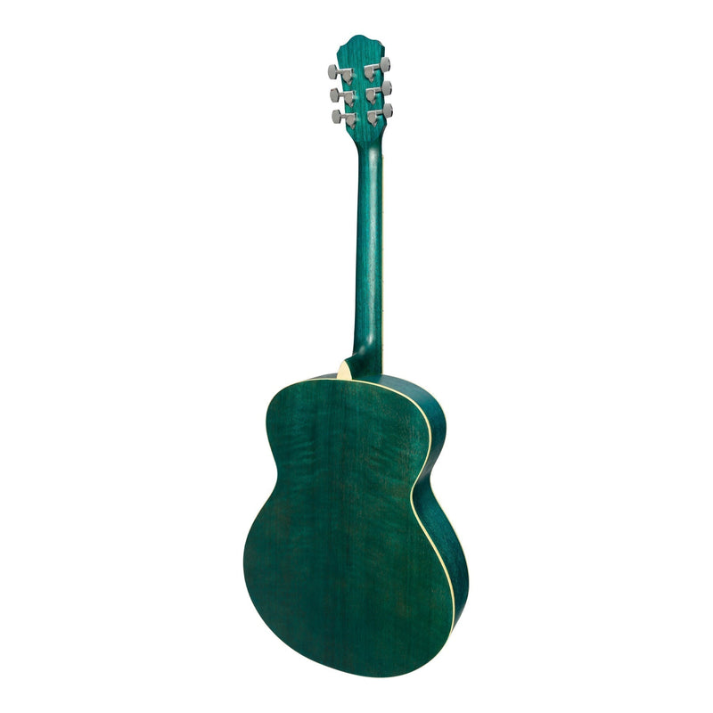 MP-F2-TGR-Martinez '41 Series' Folk Size Acoustic Guitar Pack (Teal Green)-Living Music