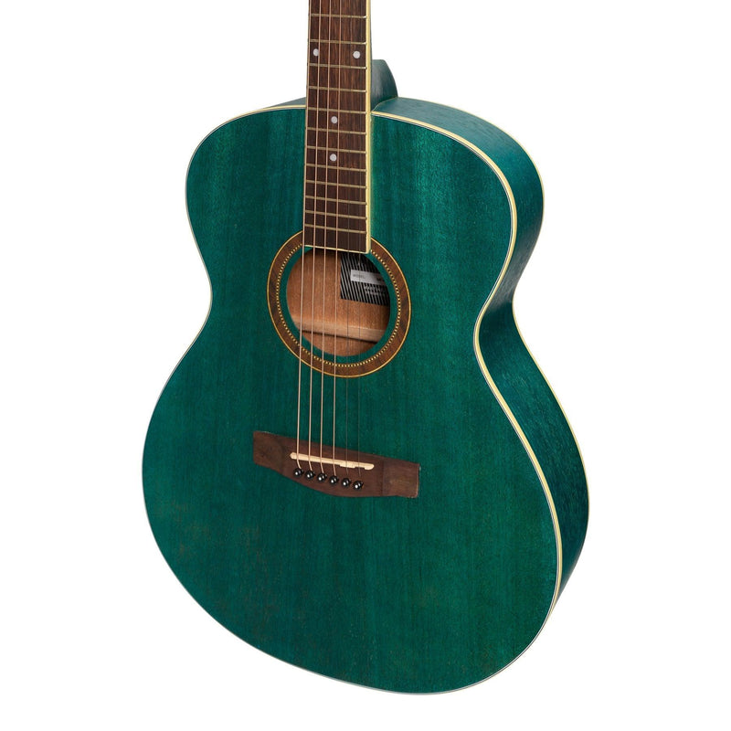 MP-F2-TGR-Martinez '41 Series' Folk Size Acoustic Guitar Pack (Teal Green)-Living Music