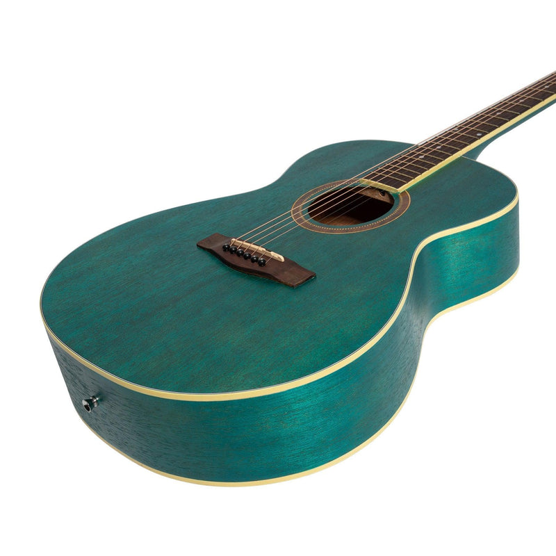 MP-F2-TGR-Martinez '41 Series' Folk Size Acoustic Guitar Pack (Teal Green)-Living Music