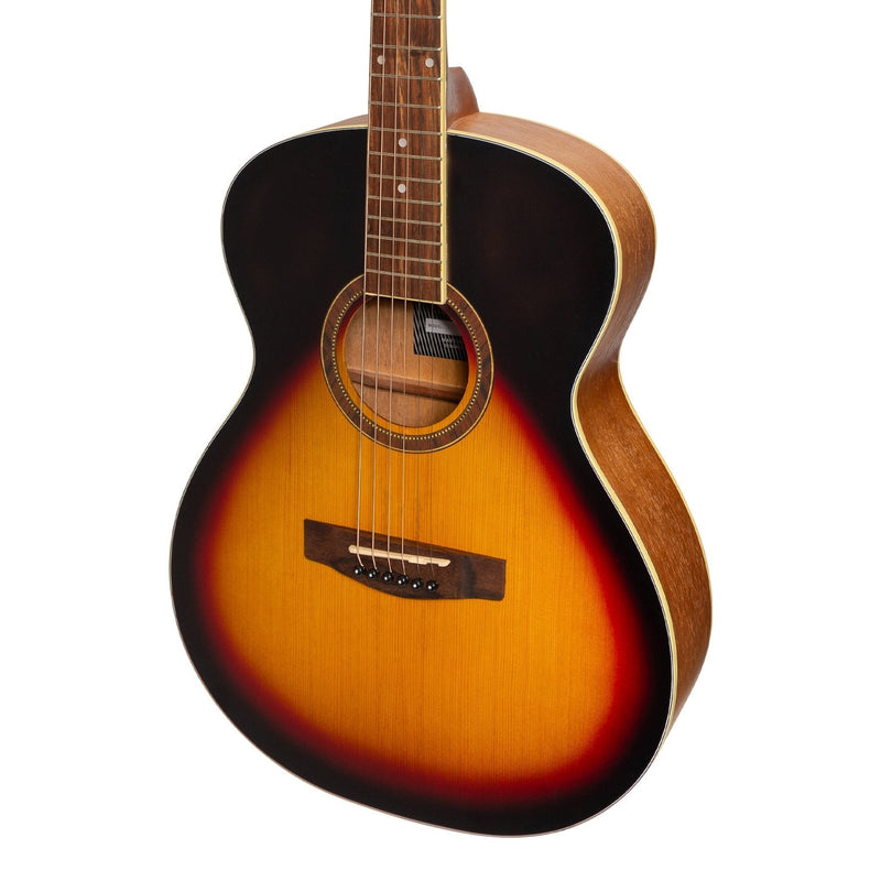 -Martinez '41 Series' Folk Size Acoustic Guitar (Tobacco Sunburst)-Living Music
