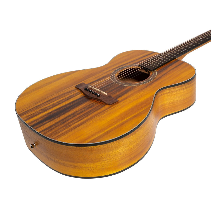 -Martinez '41 Series' Folk Size Acoustic Guitar with Built-in Tuner (Koa)-Living Music