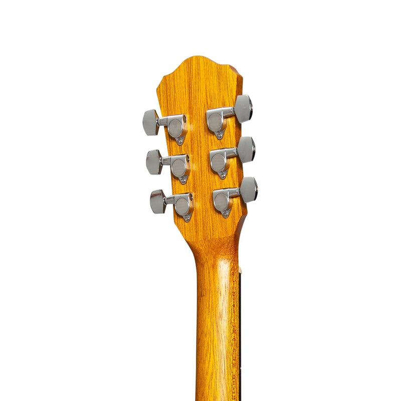 MF-41T-KOA-Martinez '41 Series' Folk Size Acoustic Guitar with Built-in Tuner (Koa)-Living Music