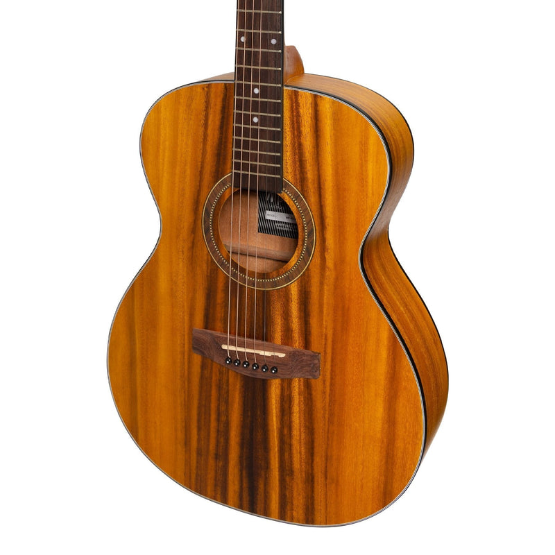 -Martinez '41 Series' Folk Size Acoustic Guitar with Built-in Tuner (Koa)-Living Music
