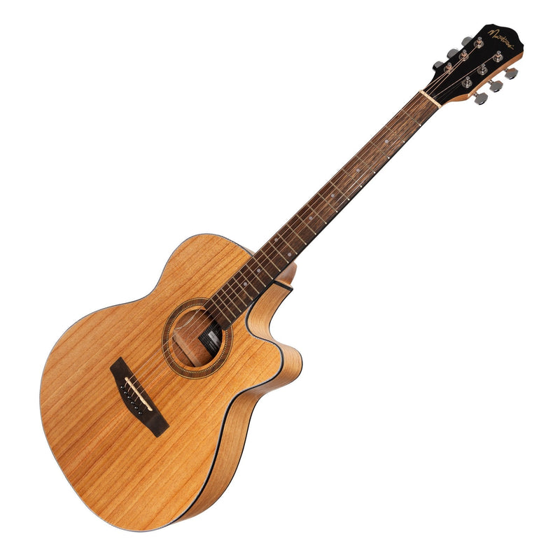 MFC-41-MWD-Martinez '41 Series' Folk Size Cutaway Acoustic-Electric Guitar (Mindi-Wood)-Living Music