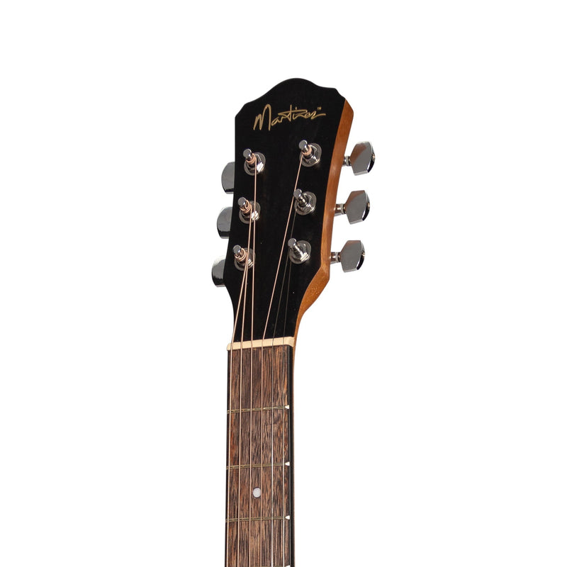 -Martinez '41 Series' Folk Size Cutaway Acoustic-Electric Guitar Pack (Mahogany)-Living Music