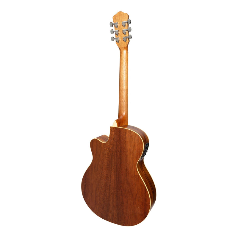 -Martinez '41 Series' Folk Size Cutaway Acoustic-Electric Guitar Pack (Rosewood)-Living Music
