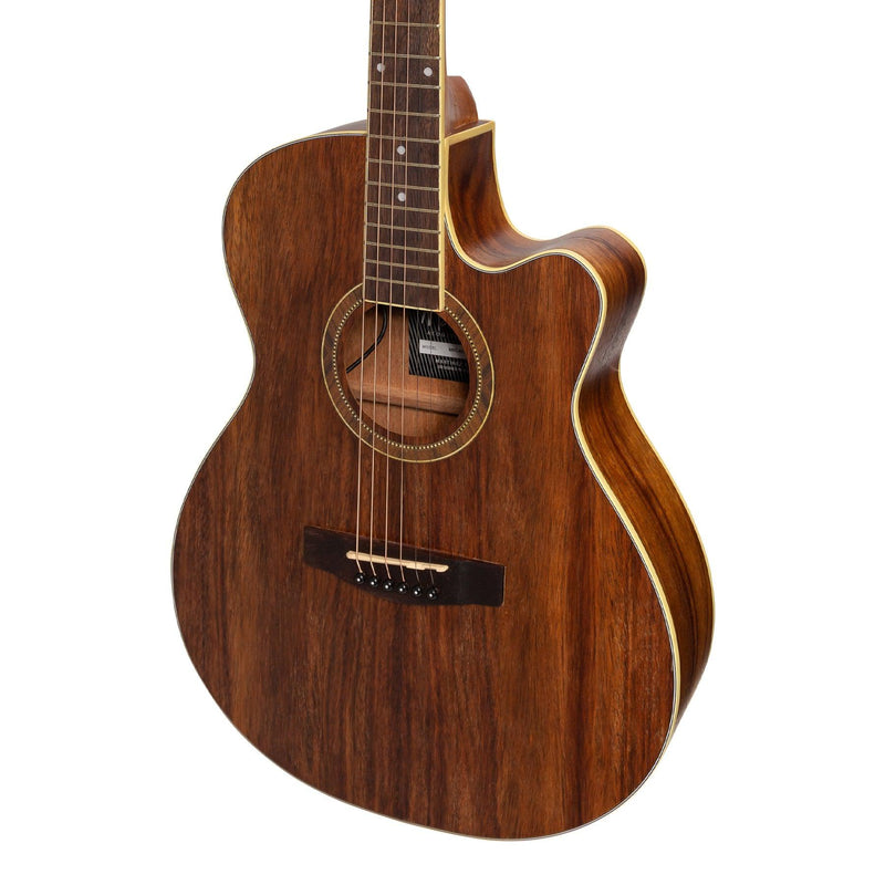 -Martinez '41 Series' Folk Size Cutaway Acoustic-Electric Guitar Pack (Rosewood)-Living Music
