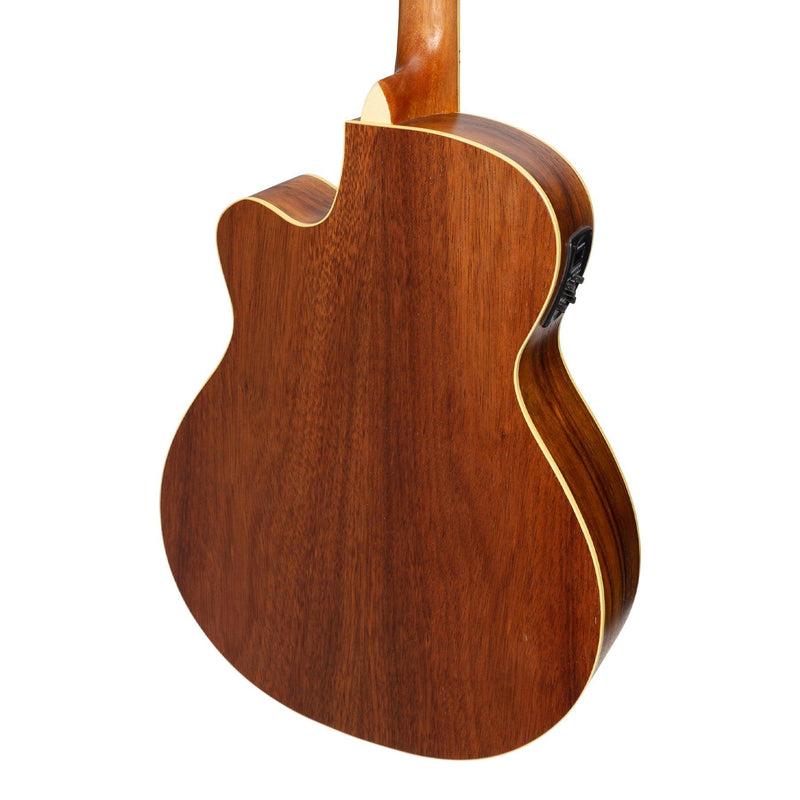 -Martinez '41 Series' Folk Size Cutaway Acoustic-Electric Guitar Pack (Rosewood)-Living Music