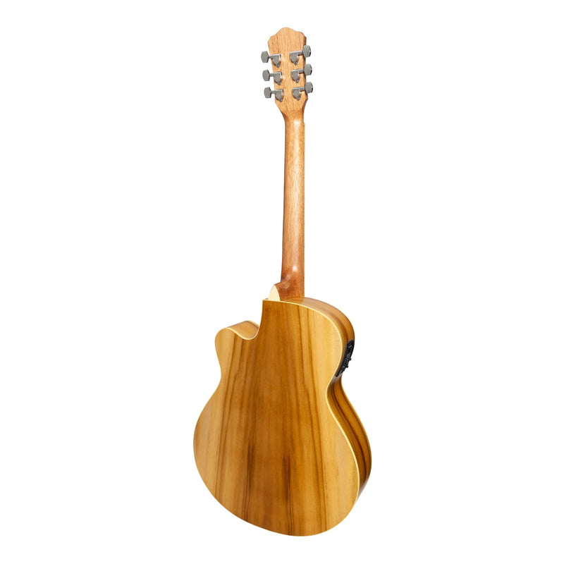-Martinez '41 Series' Folk Size Cutaway Acoustic-Electric Guitar Pack (Spruce/Jati-Teakwood)-Living Music