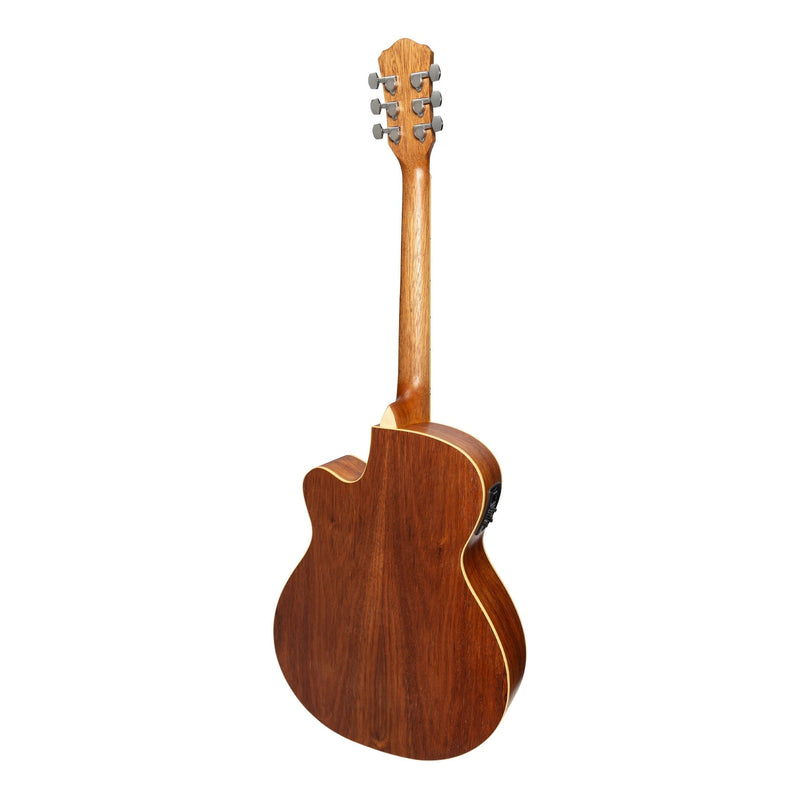 -Martinez '41 Series' Folk Size Cutaway Acoustic-Electric Guitar Pack (Spruce/Rosewood)-Living Music