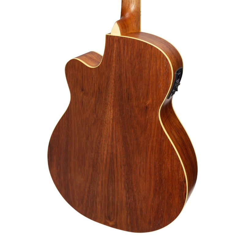 -Martinez '41 Series' Folk Size Cutaway Acoustic-Electric Guitar Pack (Spruce/Rosewood)-Living Music