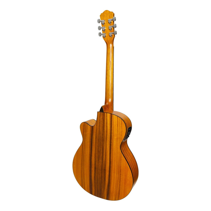 MFC-41-SK-Martinez '41 Series' Folk Size Cutaway Acoustic-Electric Guitar (Spruce/Koa)-Living Music