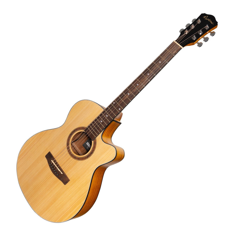 MFC-41-SK-Martinez '41 Series' Folk Size Cutaway Acoustic-Electric Guitar (Spruce/Koa)-Living Music