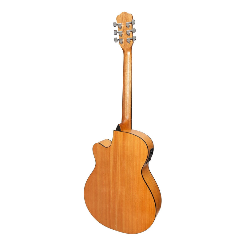 MFC-41-SM-Martinez '41 Series' Folk Size Cutaway Acoustic-Electric Guitar (Spruce/Mahogany)-Living Music