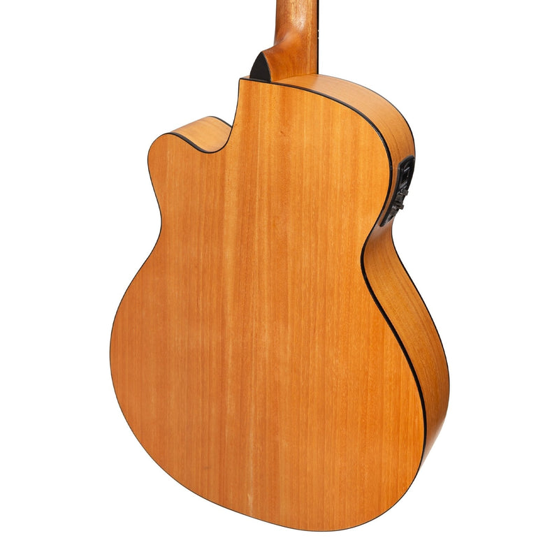 -Martinez '41 Series' Folk Size Cutaway Acoustic-Electric Guitar (Spruce/Mahogany)-Living Music