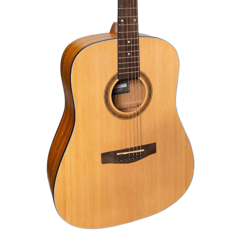 MD-41L-SK-Martinez '41 Series' Left Handed Dreadnought Acoustic Guitar (Spruce/Koa)-Living Music