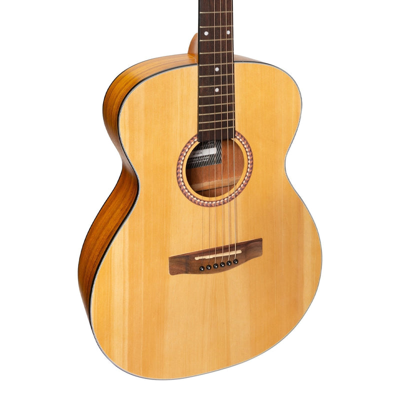 MF-41L-SK-Martinez '41 Series' Left Handed Folk Size Acoustic Guitar (Spruce/Koa)-Living Music