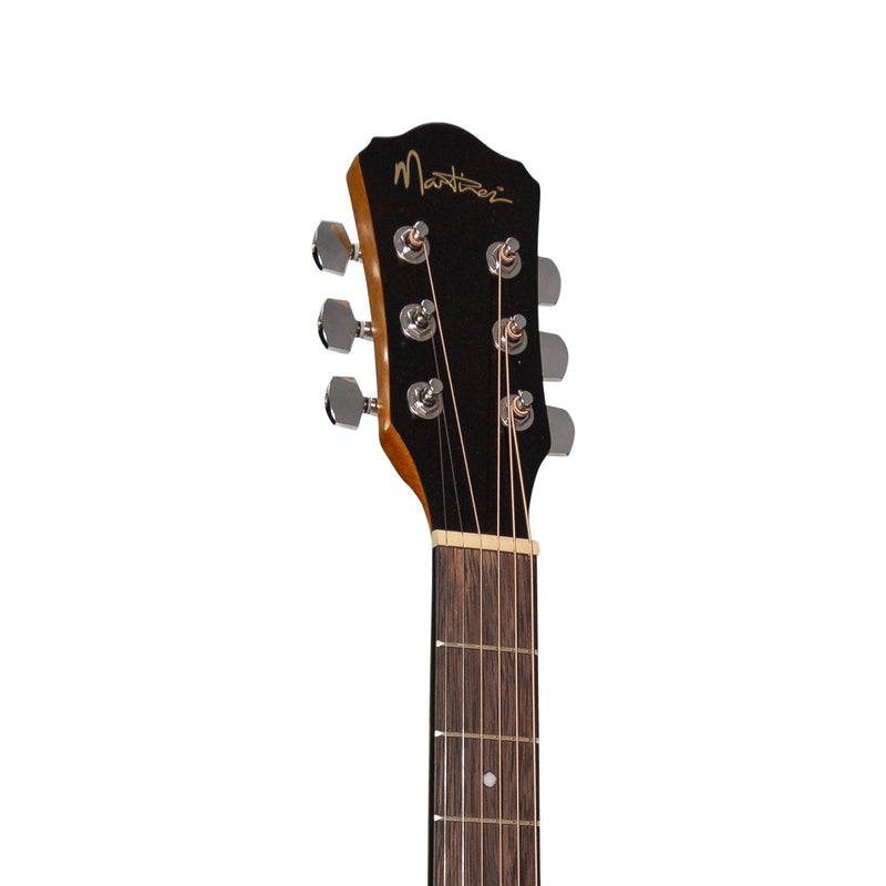 MFC-41L-SK-Martinez '41 Series' Left Handed Folk Size Cutaway Acoustic-Electric Guitar (Spruce/Koa)-Living Music