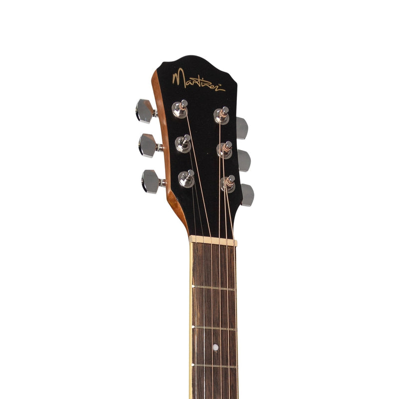 MFC-41L-SR-Martinez '41 Series' Left Handed Folk Size Cutaway Acoustic-Electric Guitar (Spruce/Rosewood)-Living Music