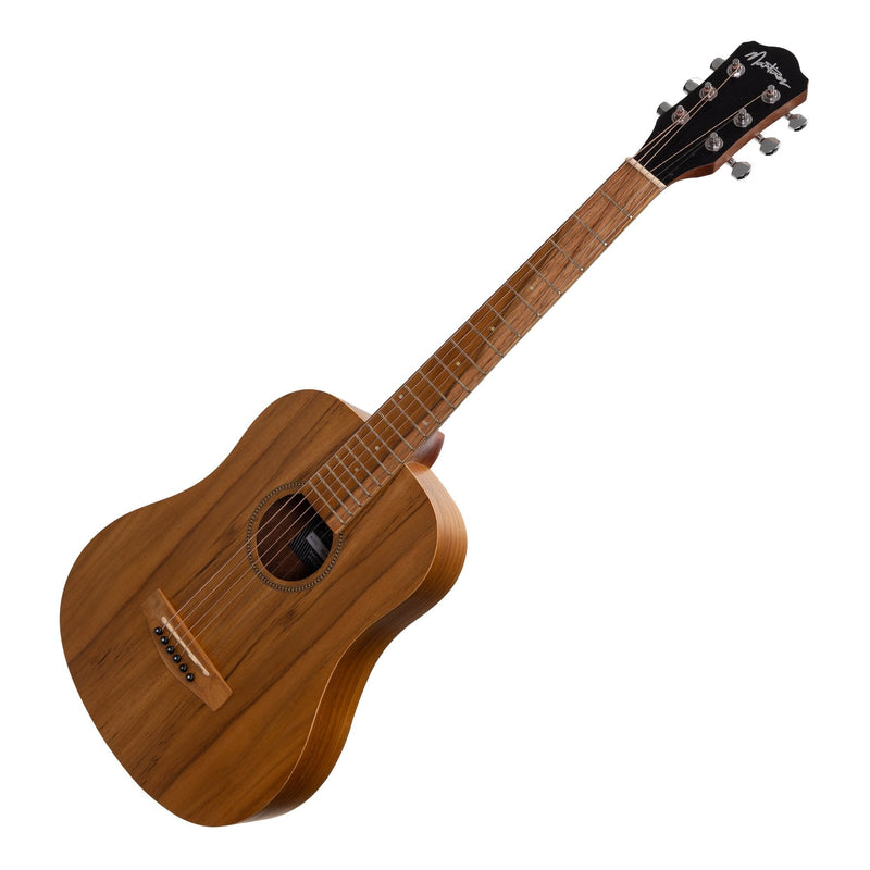 MZ-BT2-JTK-Martinez Acoustic Babe Traveller Guitar (Jati-Teakwood)-Living Music