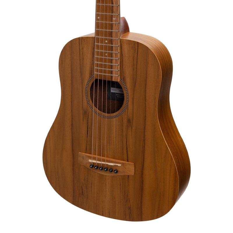 MZ-BT2-JTK-Martinez Acoustic Babe Traveller Guitar (Jati-Teakwood)-Living Music