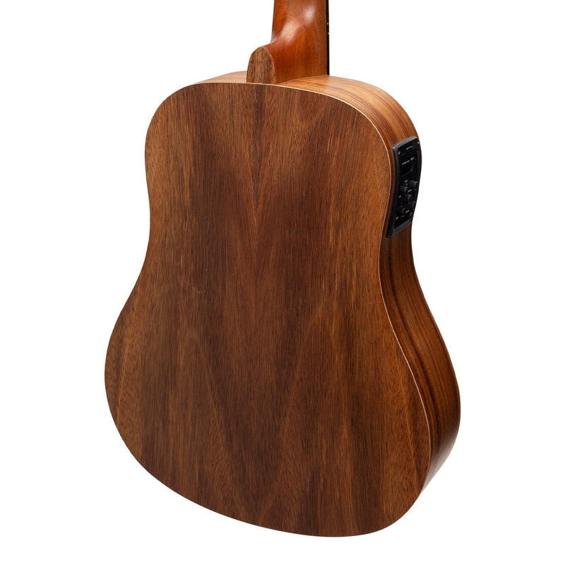-Martinez Acoustic-Electric Babe Traveller Guitar with Built-In Tuner (Rosewood)-Living Music