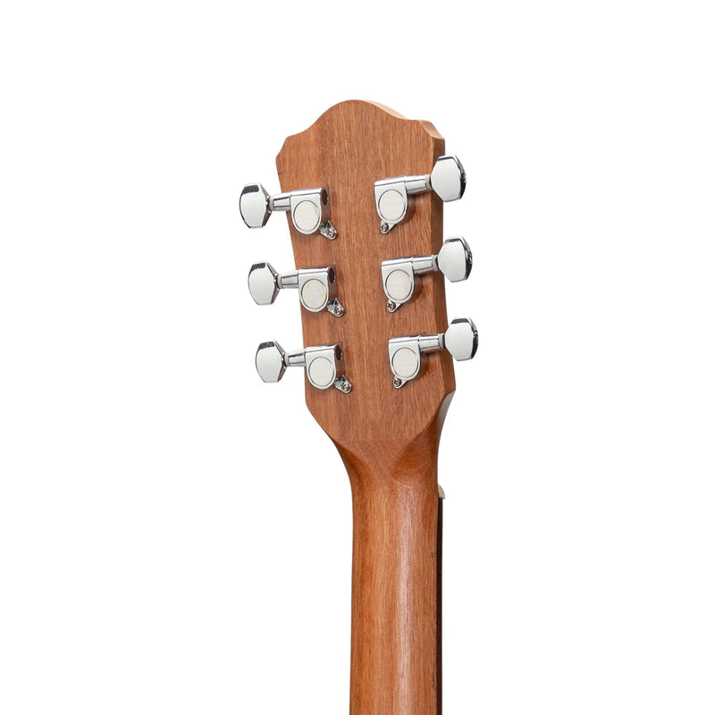 -Martinez Acoustic-Electric Babe Traveller Guitar with Built-In Tuner (Rosewood)-Living Music