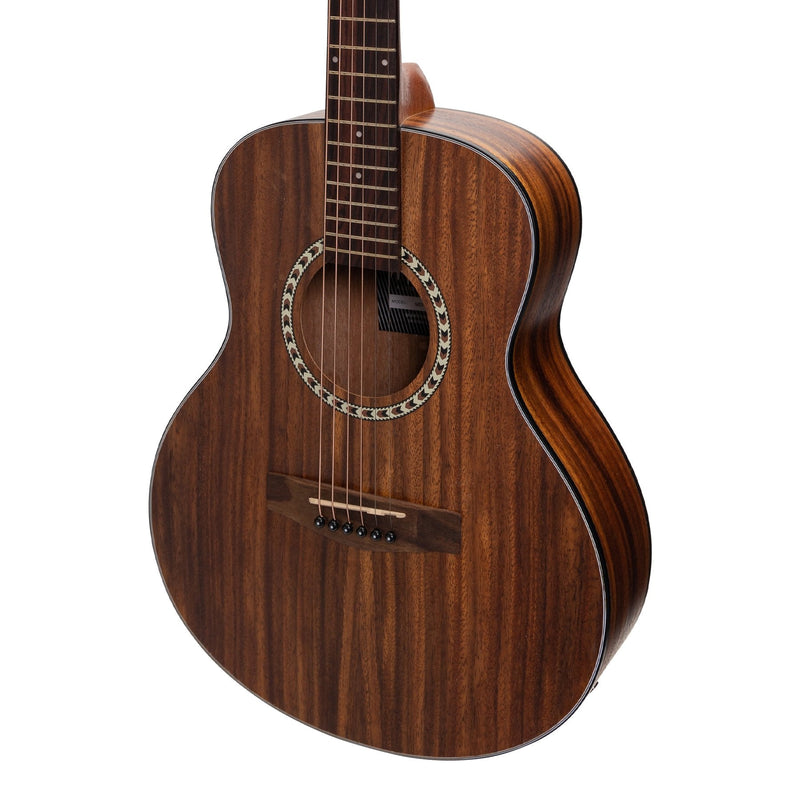 MZPT-SS2-RWD-Martinez Acoustic-Electric Short Scale Guitar with Built-In Tuner (Rosewood)-Living Music