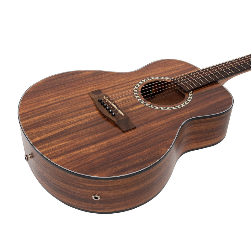 MZPT-SS2-RWD-Martinez Acoustic-Electric Short Scale Guitar with Built-In Tuner (Rosewood)-Living Music