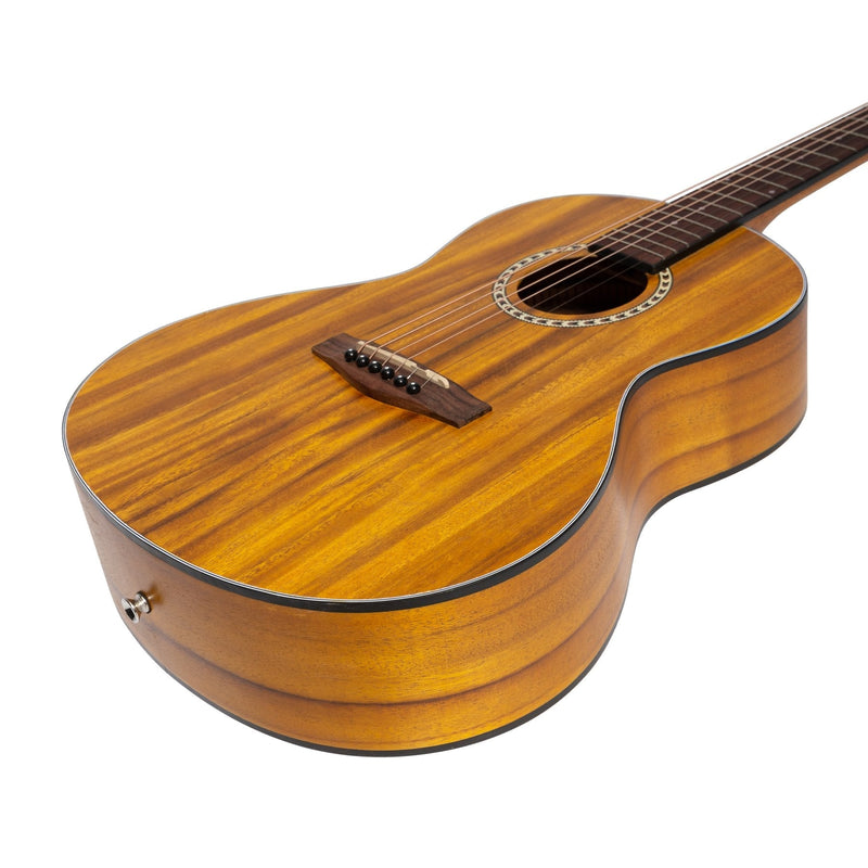 -Martinez Acoustic 'Little-Mini' Folk Guitar (Koa)-Living Music