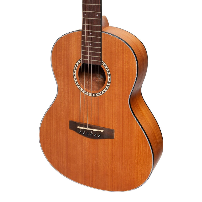 -Martinez Acoustic 'Little-Mini' Folk Guitar (Mahogany)-Living Music
