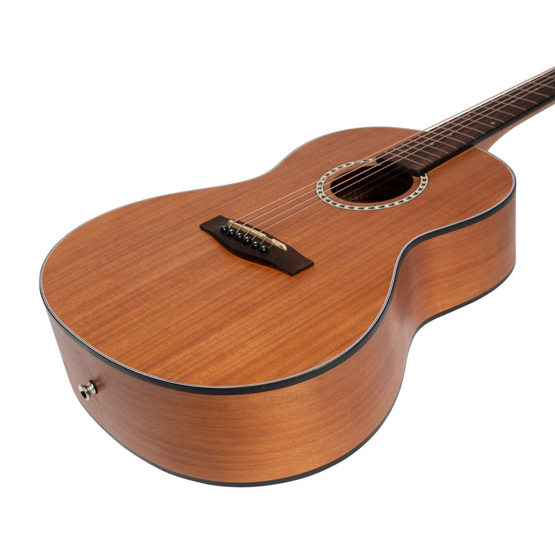 -Martinez Acoustic 'Little-Mini' Folk Guitar (Mahogany)-Living Music