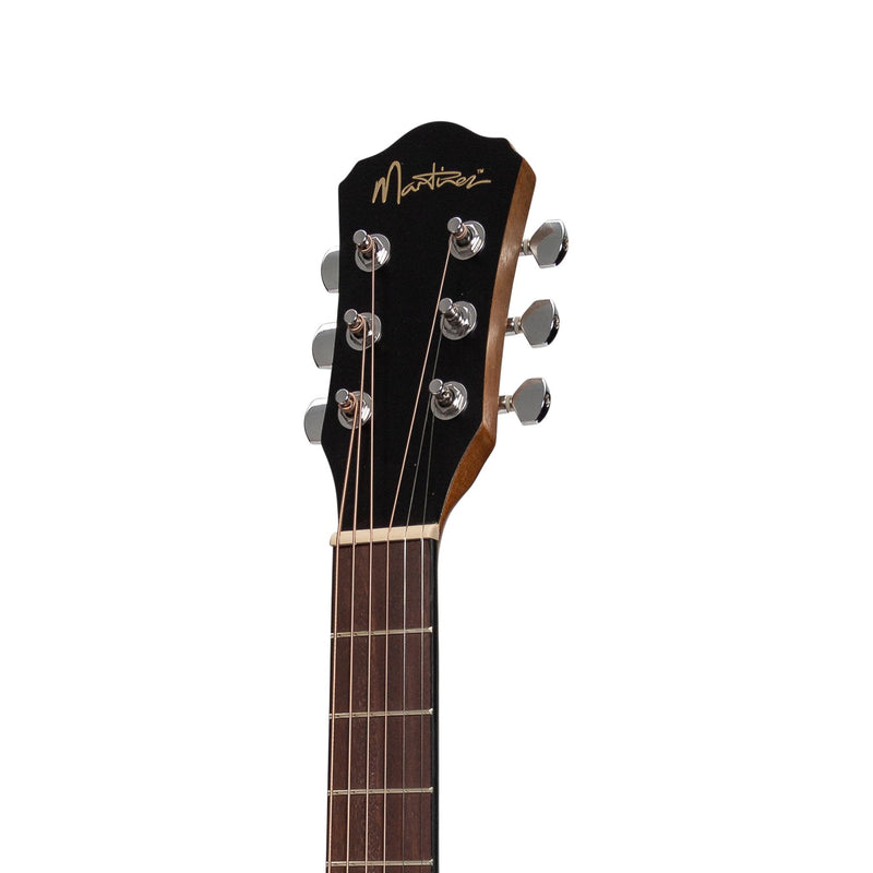 -Martinez Acoustic 'Little-Mini' Folk Guitar (Mahogany)-Living Music