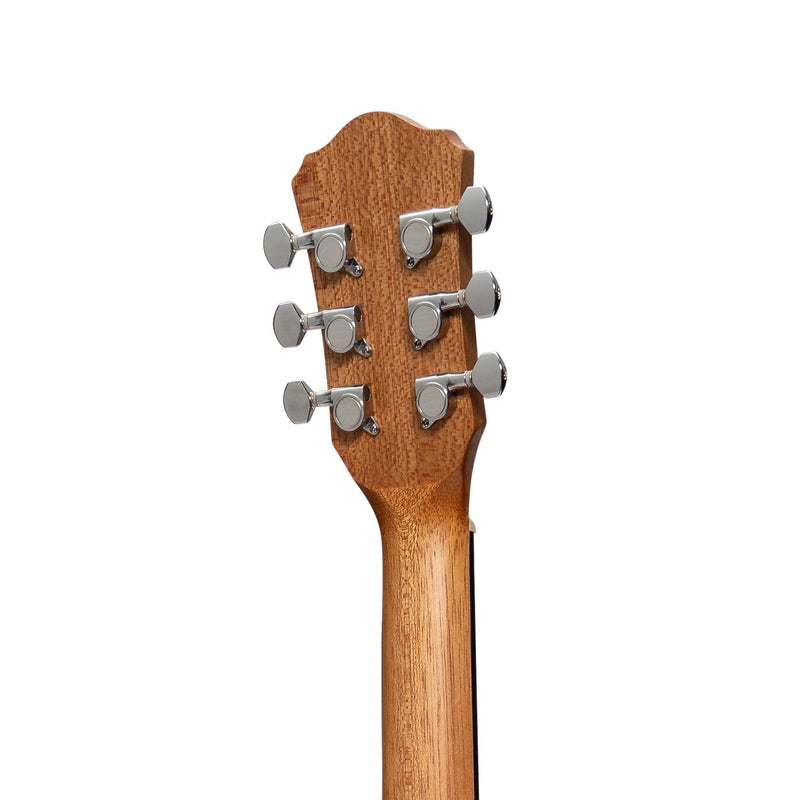 -Martinez Acoustic 'Little-Mini' Folk Guitar (Mahogany)-Living Music