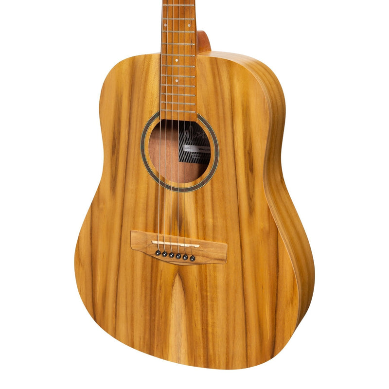 -Martinez Acoustic Middy Traveller Guitar (Jati-Teakwood)-Living Music