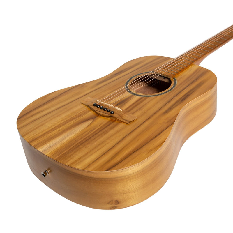 -Martinez Acoustic Middy Traveller Guitar (Jati-Teakwood)-Living Music