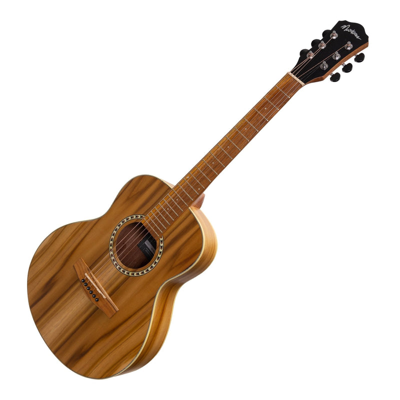 -Martinez Acoustic Short Scale Guitar (Jati-Teakwood)-Living Music