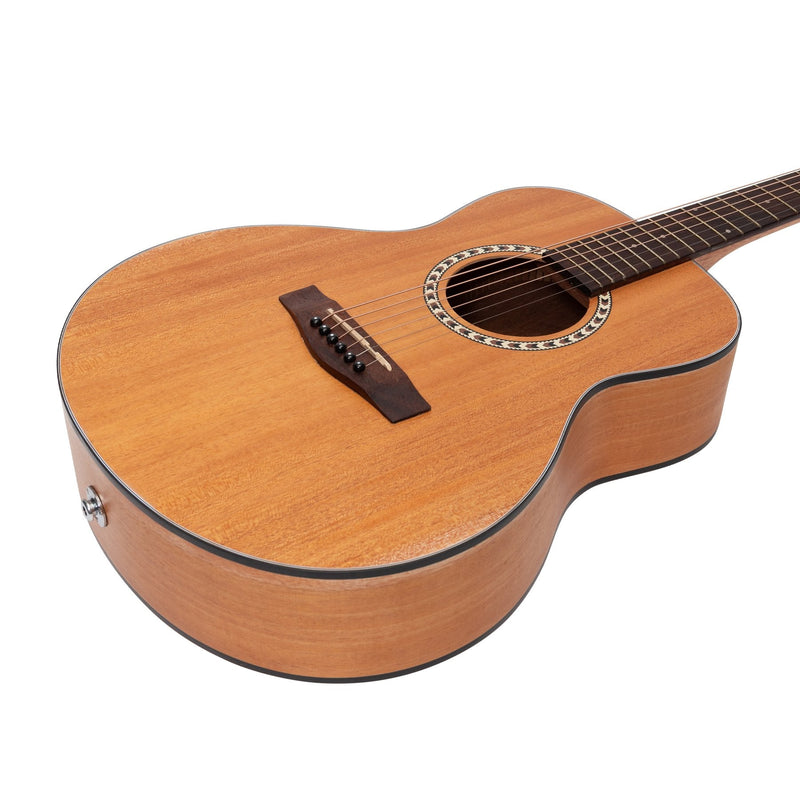 MZ-SS2-MAH-Martinez Acoustic Short Scale Guitar (Mahogany)-Living Music