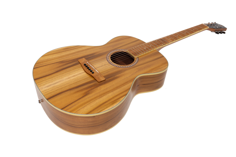 -Martinez Acoustic Small Body Guitar (Jati-Teakwood)-Living Music