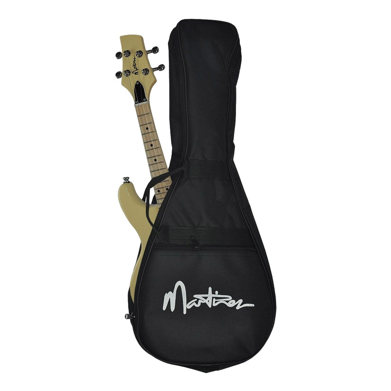 -Martinez Electric Mandolin with Gig Bag (White Ivory)-Living Music