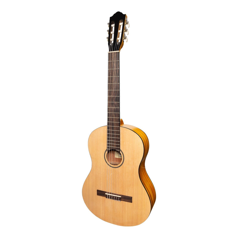 -Martinez Full Size Student Classical Guitar Pack with Built In Tuner (Spruce/Koa)-Living Music